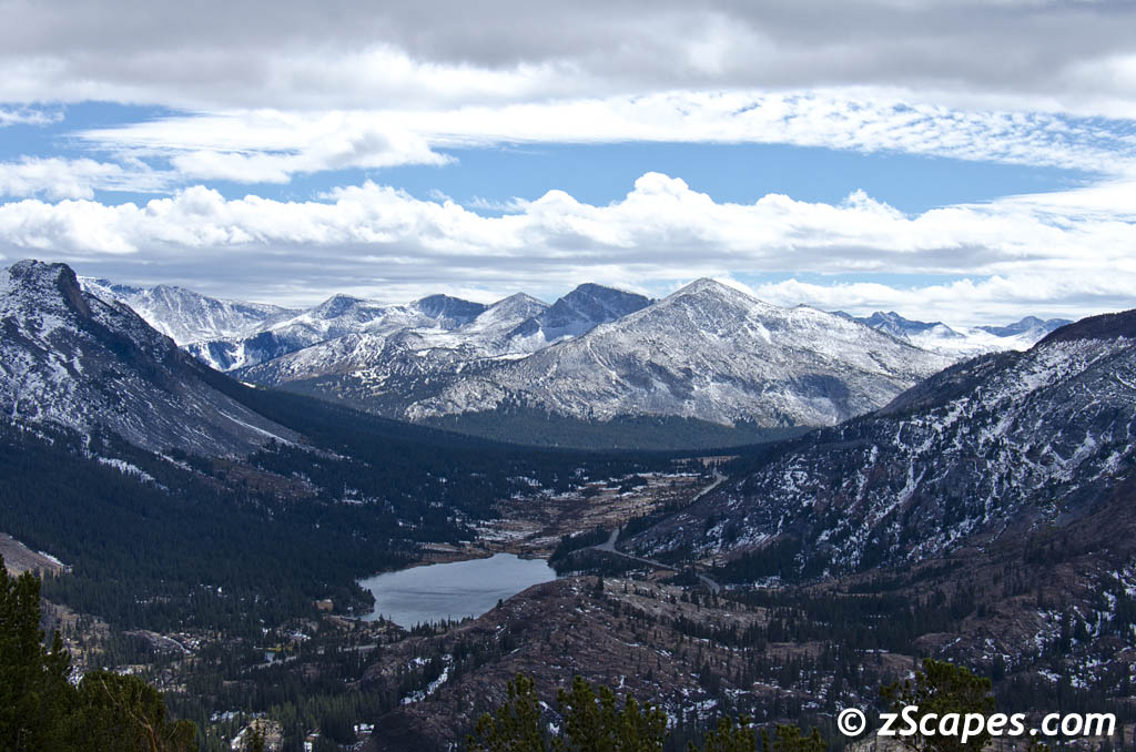 Tioga Lake from Tioga Peak 2013