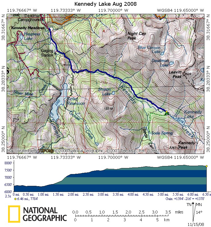 2008 Kennedy Lake Map