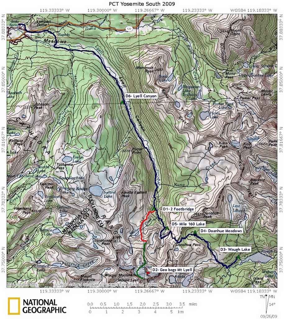 2009 Trip Map