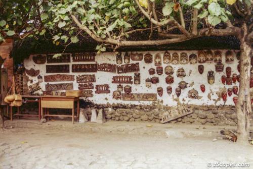 Ubud carved masks