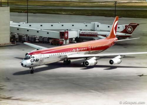 CP Air DC8-63 Taxiing
