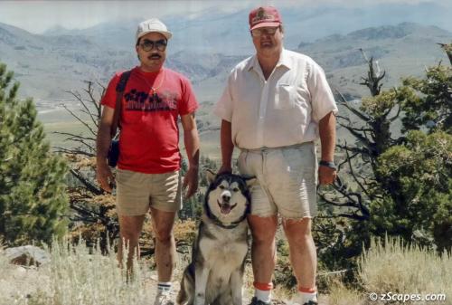 Mike & John & Gandalf eastern Sonora Pass