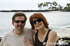 mark & Betsey @ Mahaiula Beach