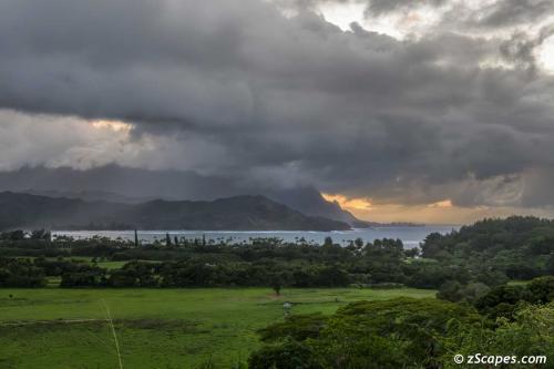 Hanalei Bay in a Misty Mood