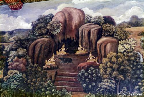 Ramakien murals of the Grand Palace