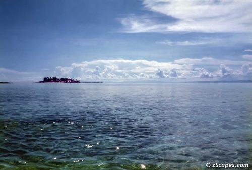 Sparkling ocean waters