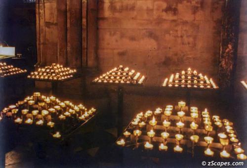 Norte Dame prayer candles